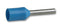 MULTICOMP DICE7575 Wire Ferrule Terminal, DICE Series, 20 AWG, 0.75 mm&sup2;, Blue, Nylon (Polyamide)