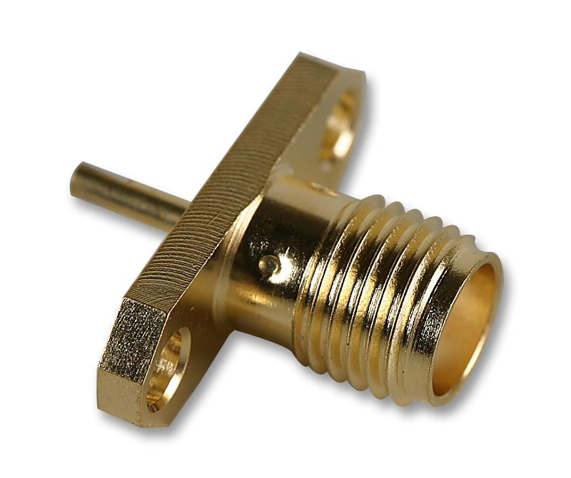 GREENPAR - TE CONNECTIVITY 1-1478963-0 RF / Coaxial Connector, SMA Coaxial, Straight Flanged Jack, Solder, 50 ohm, Beryllium Copper