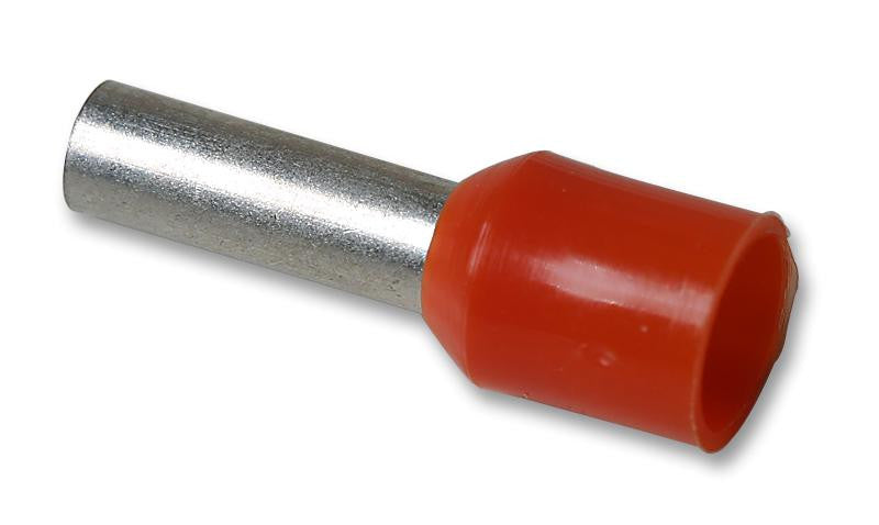 MULTICOMP E4009-ORANGE Wire Ferrule, E Series, 12 AWG, 8 mm, 16.4 mm, Orange, 4 mm&sup2;