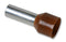 MULTICOMP E10-12-BROWN Wire Ferrule, E Series, 8 AWG, 12 mm, 22 mm, Brown, 10 mm&sup2;