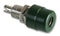 HIRSCHMANN TEST AND MEASUREMENT 930176104 Binding Post, BIL 20 Series, 32 A, 60 V, Nickel Plated Contacts, Brass, Green