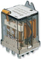 FINDER 62.82.8.230.0300 General Purpose Relay, 62 Series, Power, DPST-NO, 230 VAC, 16 A