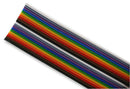 PRO POWER FBLA20-24-50 Ribbon Cable, Colour Coded Edge Bonded Flat, Multi-coloured, 20 Core, 24 AWG, 0.22 mm&sup2;, 164 ft