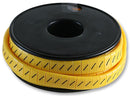 PRO POWER FM1(/) Wire Marker, Oval, Slide On Pre Printed, /, Black, Yellow, 5mm, 6 mm