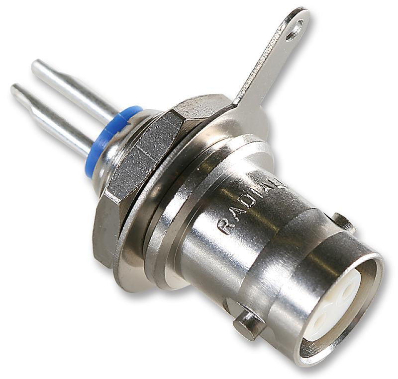 RADIALL R605550000 RF / Coaxial Connector, Coaxial, Straight Bulkhead Jack, Solder, 50 ohm, Beryllium Copper