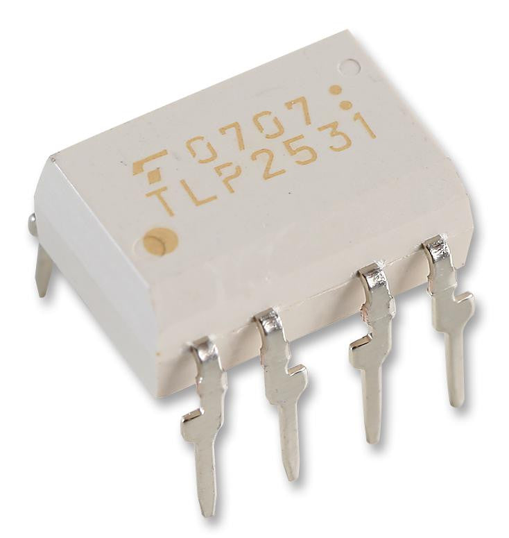 TOSHIBA TLP2531 Transistor Output Optocoupler, 2 Channel, DIP, 8 Pins, 25 mA, 2.5 kV, 19 %