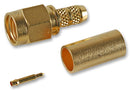 HUBER & SUHNER 11 SMA-50-2-15/111NE RF / Coaxial Connector, SMA Coaxial, Straight Plug, Solder, 50 ohm, RG405, Beryllium Copper