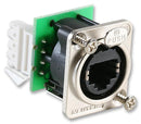 NEUTRIK NE8FDV-Y110 Sealed Ethernet, 8 Contact, Receptacle, RJ45, etherCON Series, Panel Mount, Gold Plated Contacts