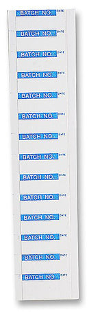 PRO POWER 7827283 Batch No. Labels 16 x 38mm Nylon Cloth 350 Pack Blue