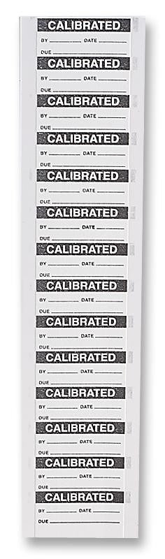 PRO POWER 7827285 Calibrated (A) Labels 16 x 38mm Nylon Cloth 350 Pack Black