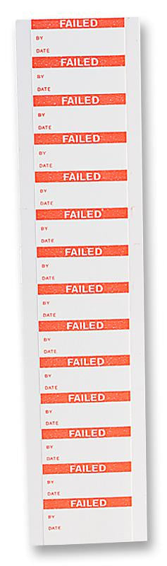 PRO POWER 7827298 Failed Labels 16 x 38mm Nylon Cloth 350 Pack Red