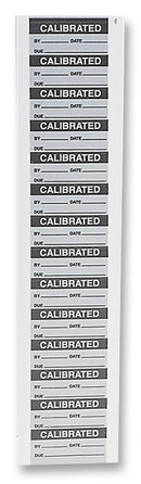 PRO POWER 7827330 Calibrated Labels 16 x 38mm Metalised Polyester 350 Pack Black