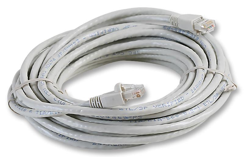 VIDEK 2996-10 Ethernet Cable, Patch Lead, Cat6, RJ45 Plug to RJ45 Plug, Beige, 10 m