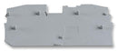 WAGO 2016-1291 END PLATE, FOR 2 COND TB, GREY