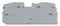 WAGO 2016-1291 END PLATE, FOR 2 COND TB, GREY