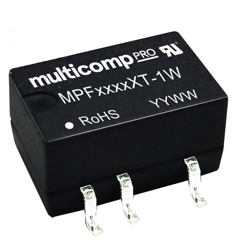 Multicomp PRO MPF1212XT-1W Isolated Surface Mount DC/DC Converter ITE 1 W Output 12 V 84 mA New