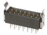 HARWIN M80-8671022 Wire-To-Board Connector, 2 mm, 10 Contacts, Header, Datamate L-Tek M80 Series, Through Hole, 2 Rows