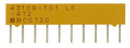 BOURNS 4310R-101-102LF Fixed Network Resistor, 1 kohm, 100 V, 9 Elements, Bussed, SIP, 200 mW