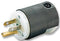 HUBBELL WIRING DEVICES HBL8215C HOSP GRADE POWER ENTRY, PLUG, 2P3W, 5-15P, 15A 125V