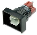 EAO 31-121.022 Illuminated Pushbutton Switch, 31 Series, SPDT, Off-(On), 5 A, 250 V