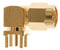 AMPHENOL RF 901-9894-RFX RF / Coaxial Connector, SMA Coaxial, Right Angle Plug, Solder, 50 ohm, Brass