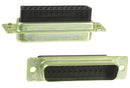 AMP - TE CONNECTIVITY 5205208-1 D Sub Connector Housing, 25 Ways, D Sub, 3, AMPLIMITE HDP-20 Series, Plug, Steel Body