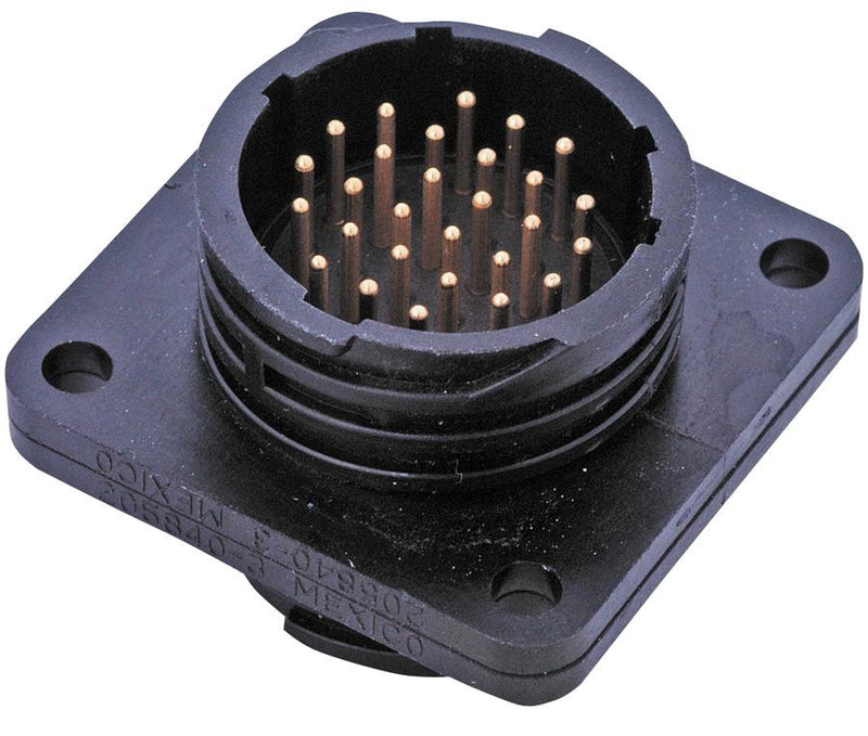 AMP - TE CONNECTIVITY 205843-1 Circular Connector, CPC Series 2, Flange Mount Receptacle, 63 Contacts, Thermoplastic Body