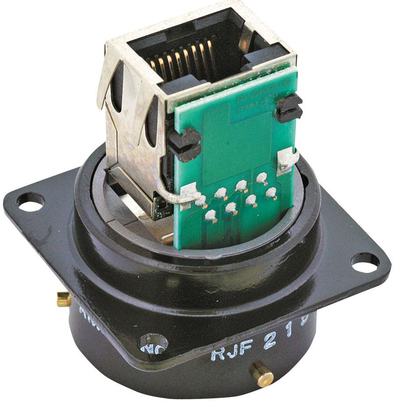 AMPHENOL PCD RJF21B RJ45 COUPLER, RECEPTACLE, 8WAY, PANEL, IP67