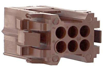 AMP - TE CONNECTIVITY 207153-1. Rectangular Power Connector, Metrimate Series, Crimp, Receptacle, 6 Contacts, 5 mm, Pin