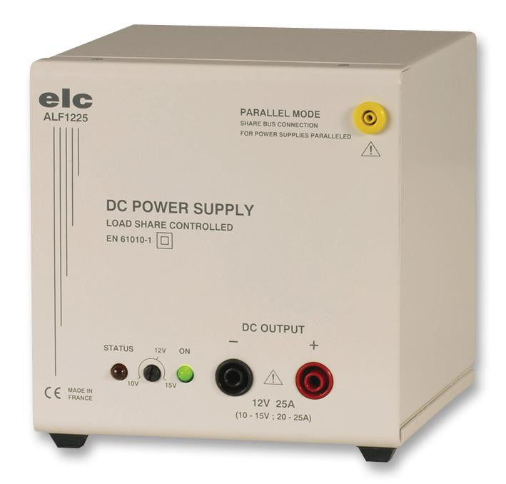 ELC ALF1225 Bench Power Supply, Adjustable, 1 Output, 10 V, 15 V, 20 A, 25 A