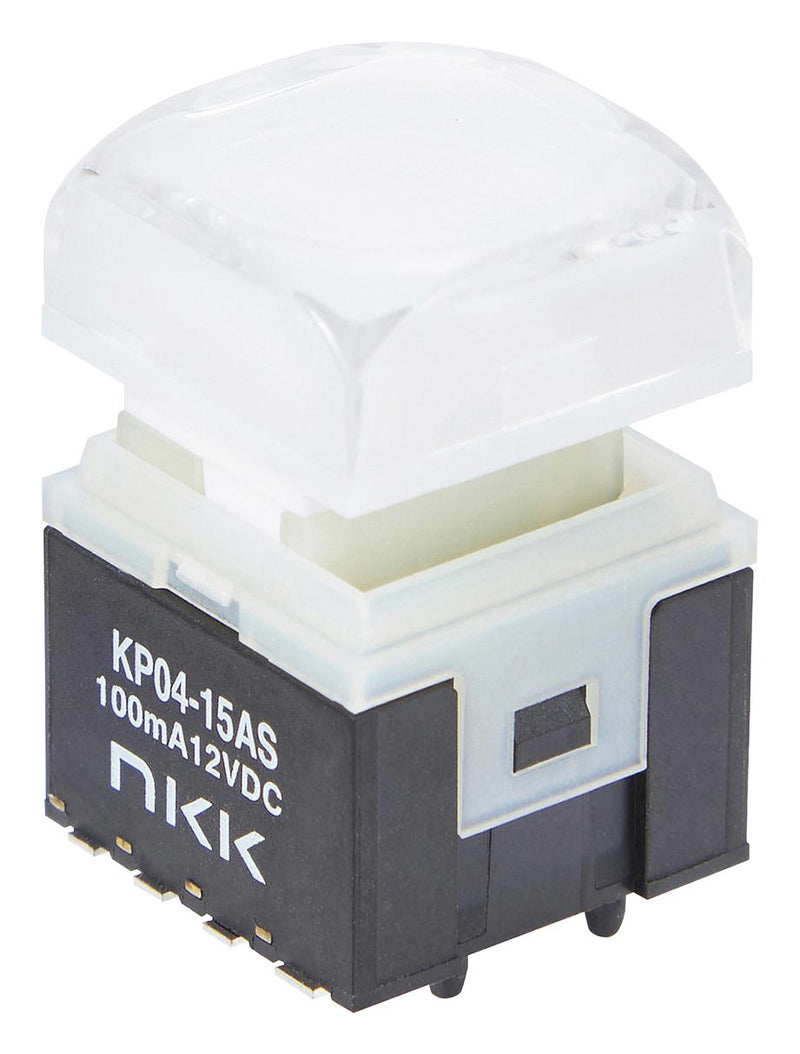 NKK Switches KP0415ASG03RGBP-2SJB PB SW Spst 0.1A/12VDC/SMT RED/GRN/BLU