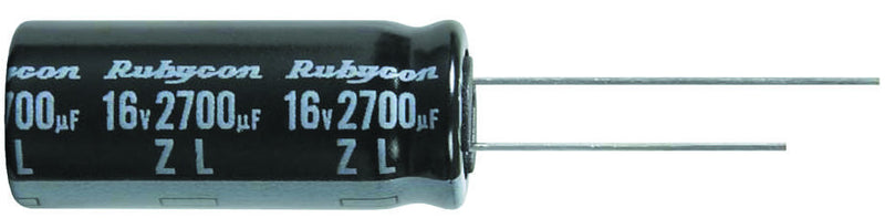 RUBYCON 16ZL120MEFC6.3X11 ALUMINUM ELECTROLYTIC CAPACITOR, 120UF, 16V, 20%, RADIAL