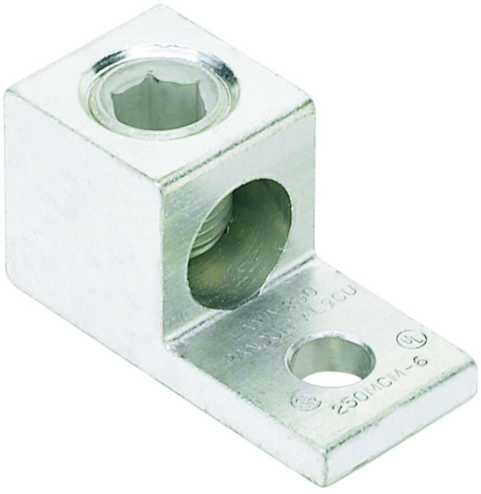 PANDUIT LAMA6-14-QY TERMINAL, MECHANICAL LUG, 1/4IN, SCREW