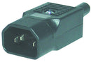 QUALTEK ELECTRONICS 712-00/00 CONNECTOR, POWER ENTRY, PLUG, 10A