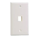 PANDUIT NK1FNEI VERTICAL FACEPLATE, 1 MODULE, IVORY