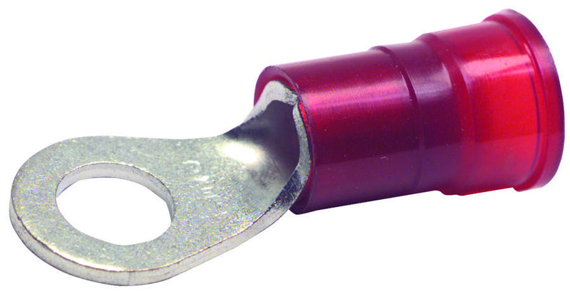 MULTICOMP CRS-ZY-0825 TERMINAL, RING TONGUE, 1/4IN, CRIMP, RED