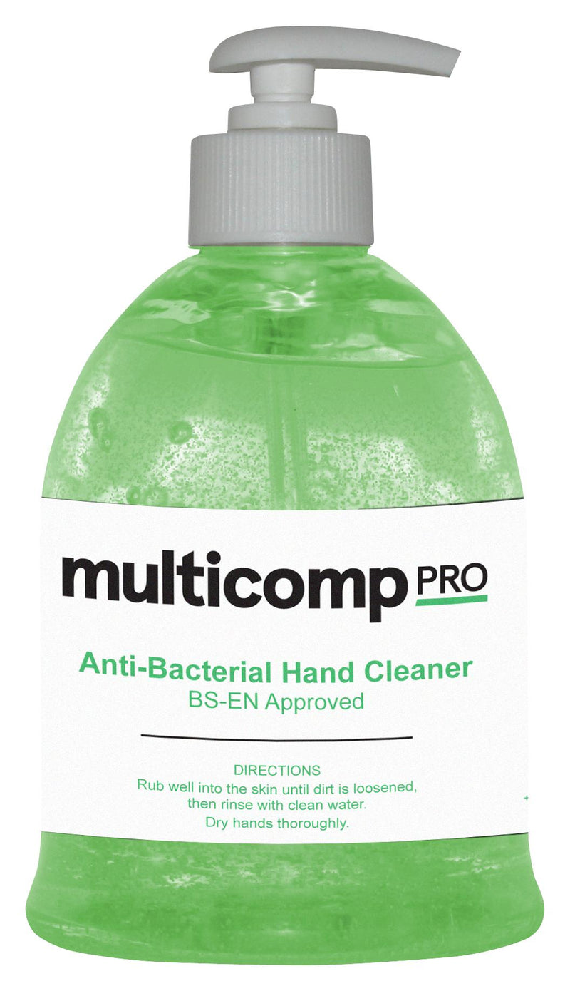 Multicomp PRO MP005012 Hand Cleaner Antibacterial 500ml Pump Bottle