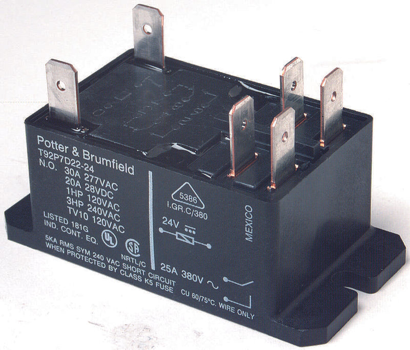 POTTER&amp;BRUMFIELD - TE Connectivity T92P7A22-240 T92P7A22-240 Relay DPST-NO 277VAC 28VDC 30A