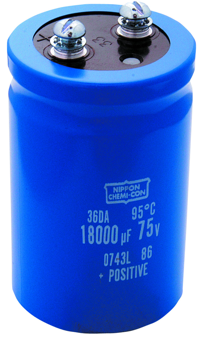 VISHAY 36DX133G025AC2A ALUMINUM ELECTROLYTIC CAPACITOR 13000UF, 25V, +75, -10%, SCREW