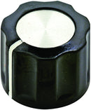 ALCOSWITCH - TE CONNECTIVITY PKE60B1/4 FLUTED KNOB WITH LINE INDICATOR, 6.35MM