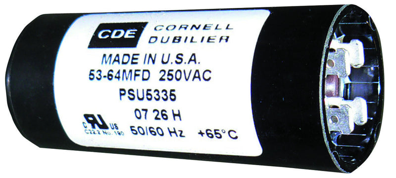 CORNELL DUBILIER PSU54015A ALUMINUM ELECTROLYTIC CAPACITOR 540-648UF 125V, 20%, QC