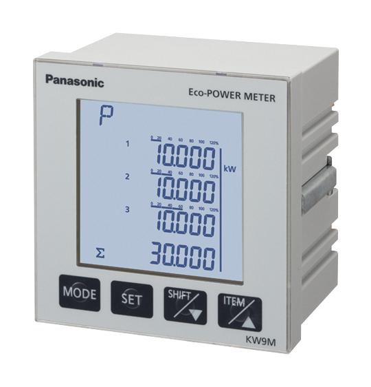 Panasonic AKW92112 Panel Meter 85 VAC to 264 50/60 Hz Mount KW9M Series