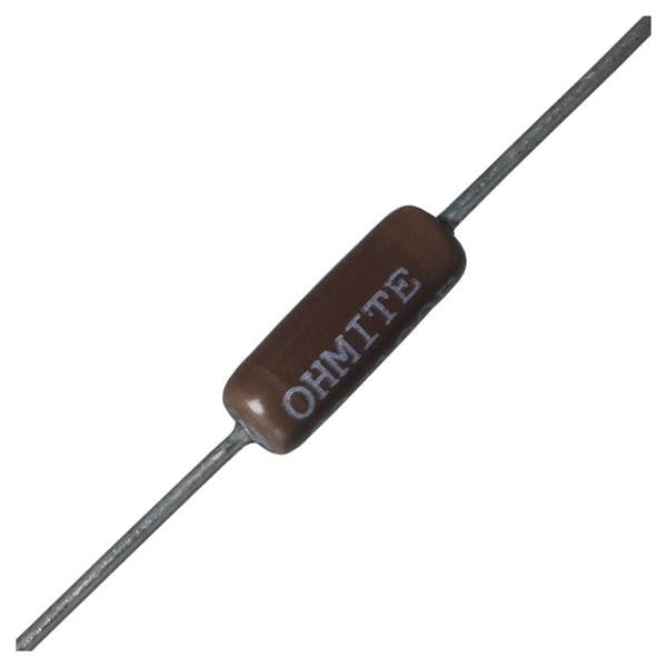 OHMITE 25J500E WIREWOUND RESISTOR, 500 OHM, 5W, 5%