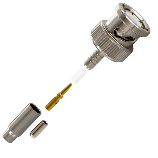 AMPHENOL RF 68175-1005 RF/COAXIAL, BNC PLUG, STRAIGHT, 50 OHM, CRIMP