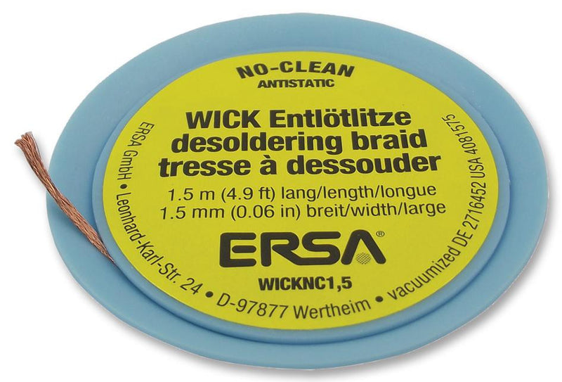 ERSA 0WICKNC1.5/SB BRAID, DESOLDERING, 1.5M, 1.5MM