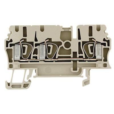 WEIDMULLER 1608640000 TERMINAL BLOCK, DIN RAIL, 2 POSITION, 26-12AWG