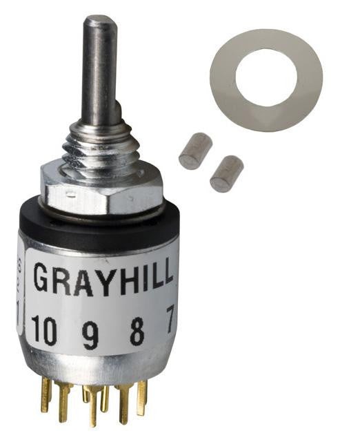 GRAYHILL 56D36-01-1-AJN SWITCH, ROTARY, SP10T, 200mA, 115V