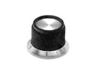 ALCOSWITCH - TE CONNECTIVITY PKD70B1/4 STR KNURLED SKIRT KNOB W/ ARROW, 6.35MM