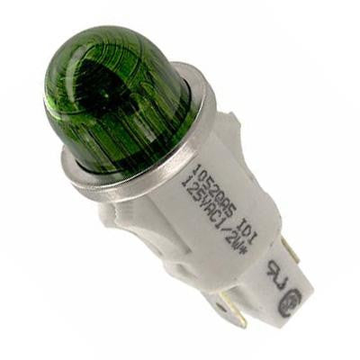 CHICAGO MINIATURE LIGHTING 1052QA5 LAMP, INDICATOR, NEON, GREEN, 125V