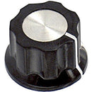 ALCOSWITCH - TE CONNECTIVITY PKES60B1/4 FLUTED KNOB WITH LINE INDICATOR, 6.35MM